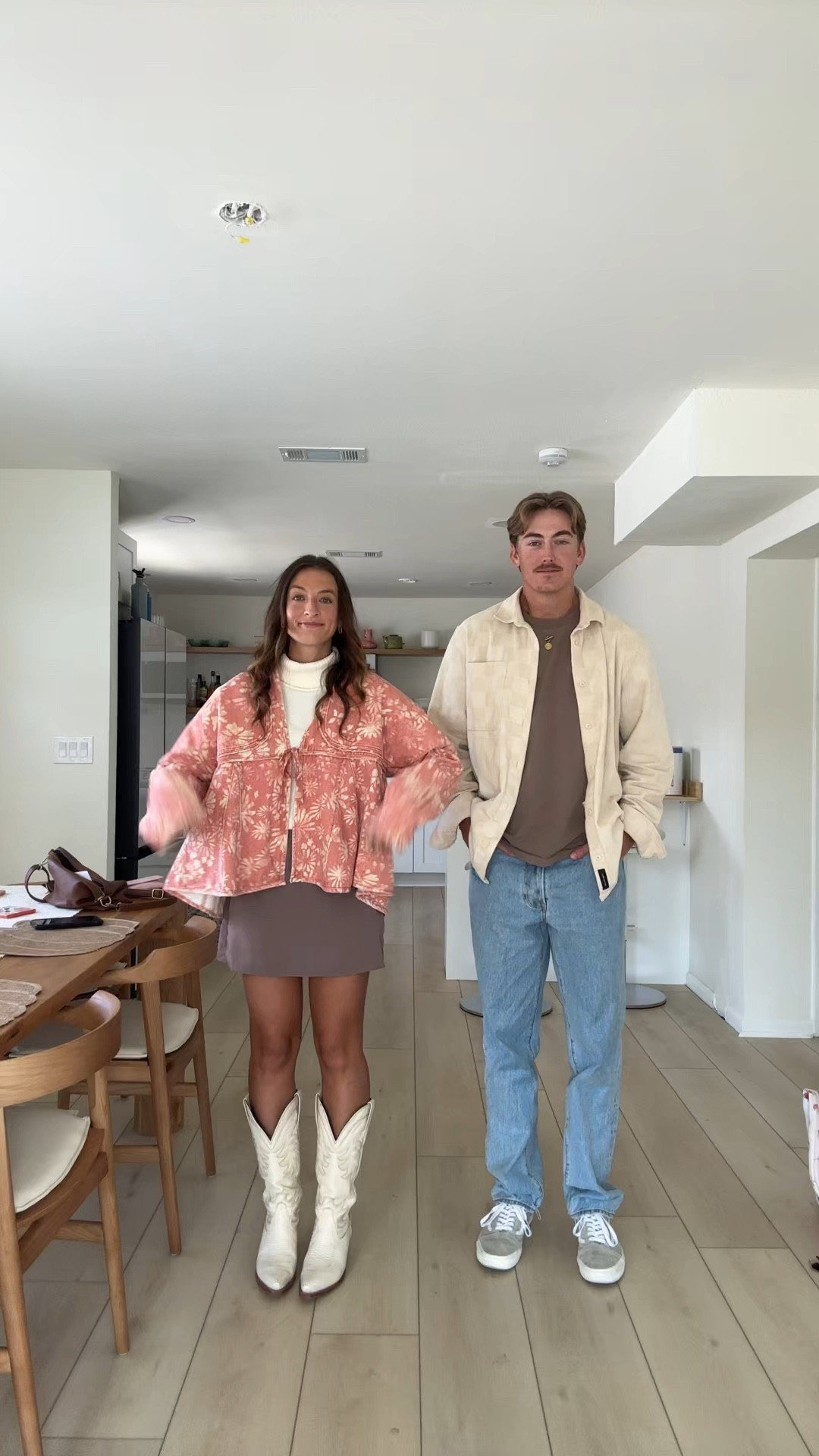 our church fits and comfy fits we change into right after. I love this outfit so much! I got SO many compliments on my jacket!
Jacket: small 
Skirt: small 
Shoes: 8 run oversize 
Josh: pants 32/32 top XL


#LTKstyletip #LTKSeasonal #LTKVideo