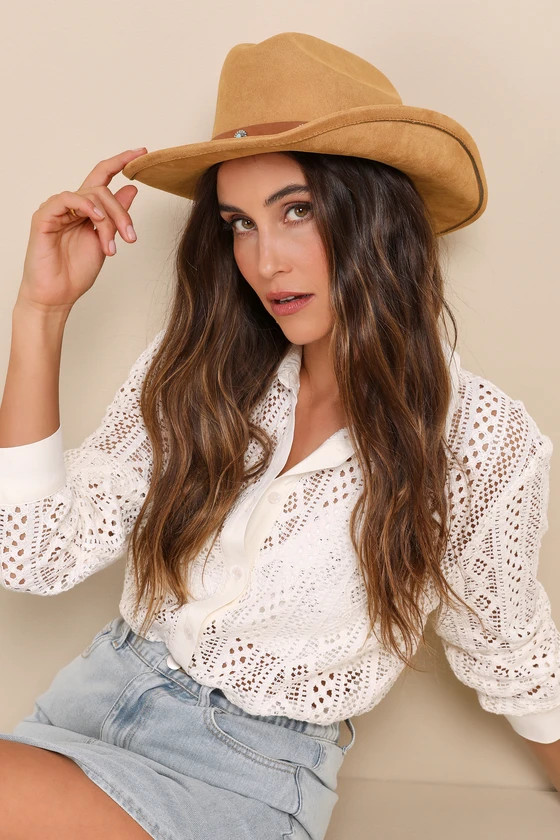 Trail-or Made Brown Suede Medallion Western Hat | Lulus