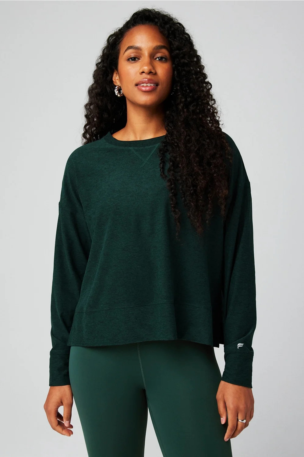 Cloud Jersey Boxy Long-Sleeve Top | Fabletics