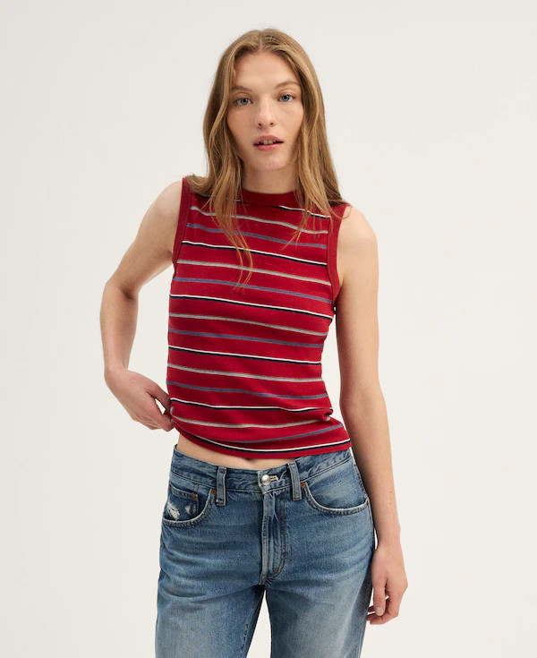 The '90s Shell Tank in Compact Cotton | Madewell