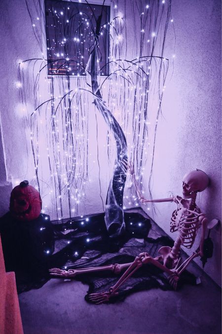 Happy Halloween 
Skeleton - Home Depot 
Tree - Home Depot 
Talking pumpkin - Home Depot 
Black cloth - Amazon 
#halloweendecor #halloween #spookyseason

#LTKHalloween #LTKSeasonal #LTKhome