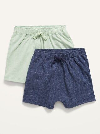 Unisex 2-Pack U-Shaped Jersey-Knit Shorts for Baby | Old Navy (US)