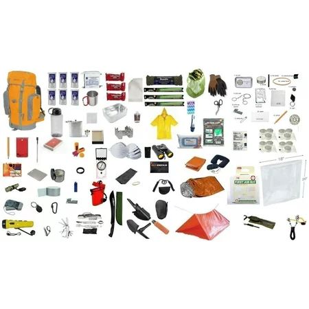 72 Hour Bug Out Backpack Bag Pack Survival Emergency Disaster Kit Zombie 3 Day Supply Kit (Orange/Gr | Walmart (US)