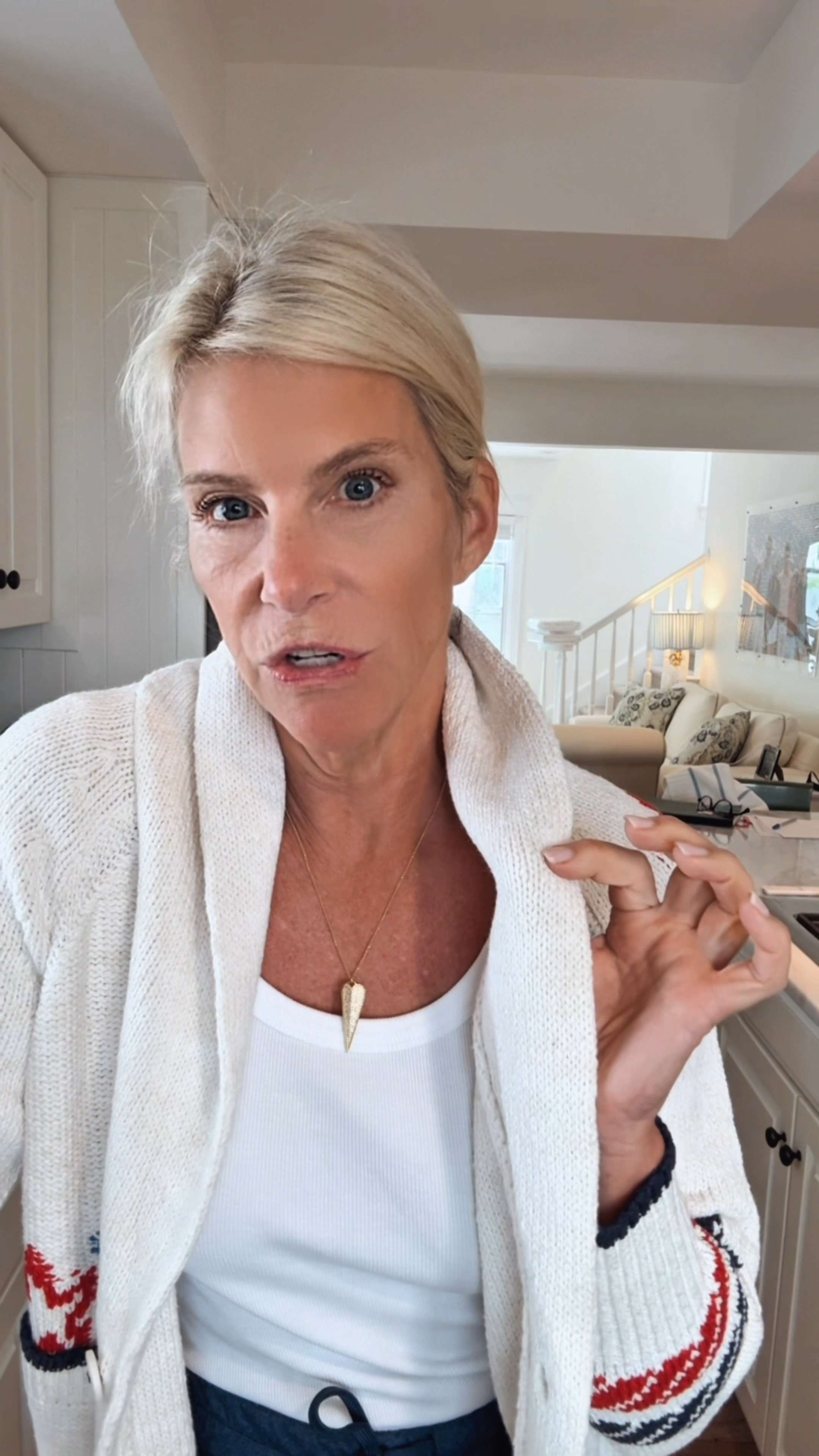 I've collected these shawl collar cardigans for years, and this Americana version with the sailboat back may be my favorite yet for Fourth of July weekends and summer evenings. 

 #LTKgrwm #LTKootd