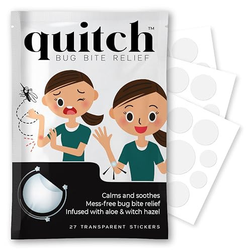 quitch Bug Bite Itch Relief Patch Kids, Bug Bite Patch, Summer Travel Essentials for Kids, Mosquito Bug Bite Thing Alternative Summer Camp Essentials Itch Relief, Baby hydrocortisone Alternative | Amazon (US)