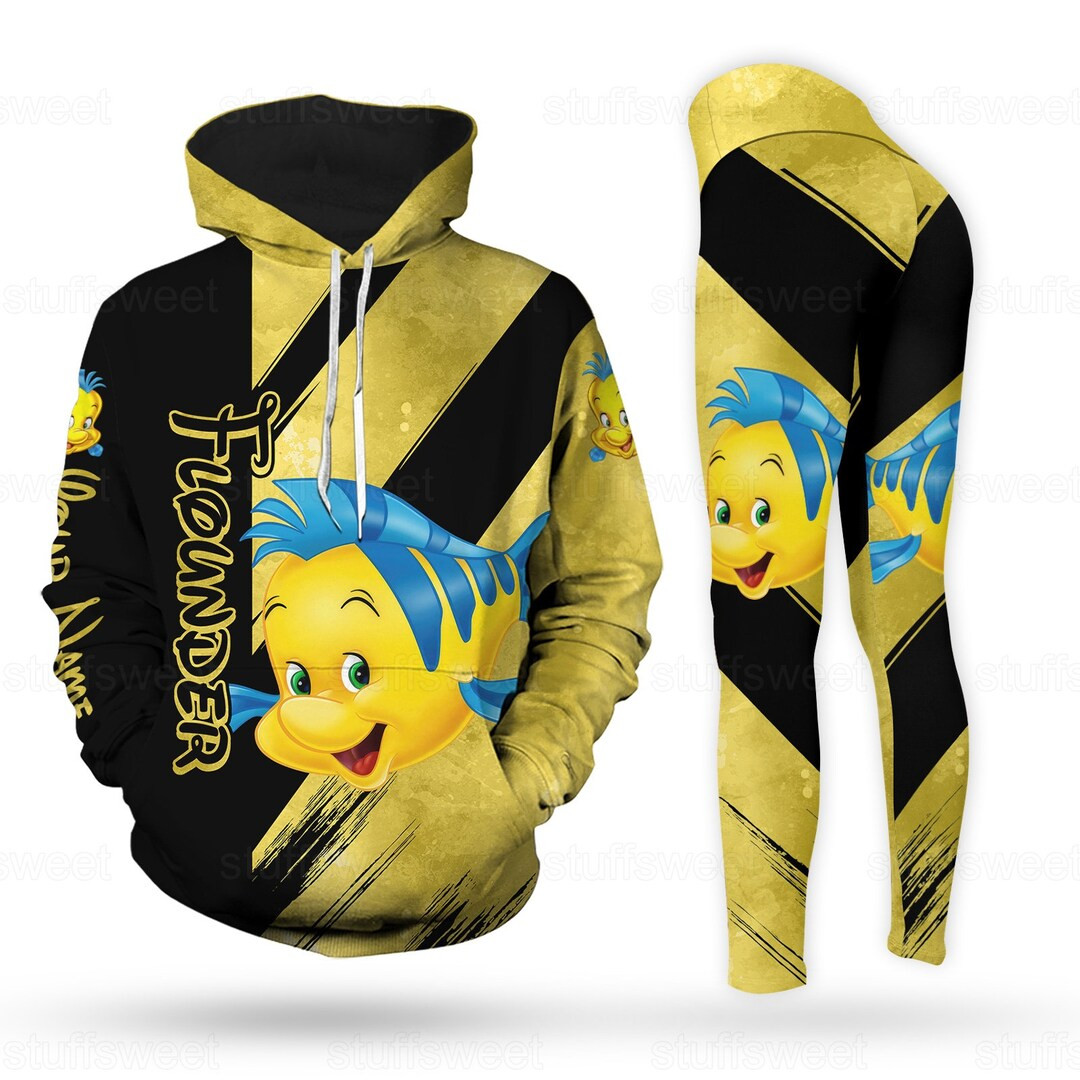 Flounder Hoodie/Legging, The Little Mermaid Hoodie, Legging For Women, Women's Disney Hoodie, Wor... | Etsy (US)