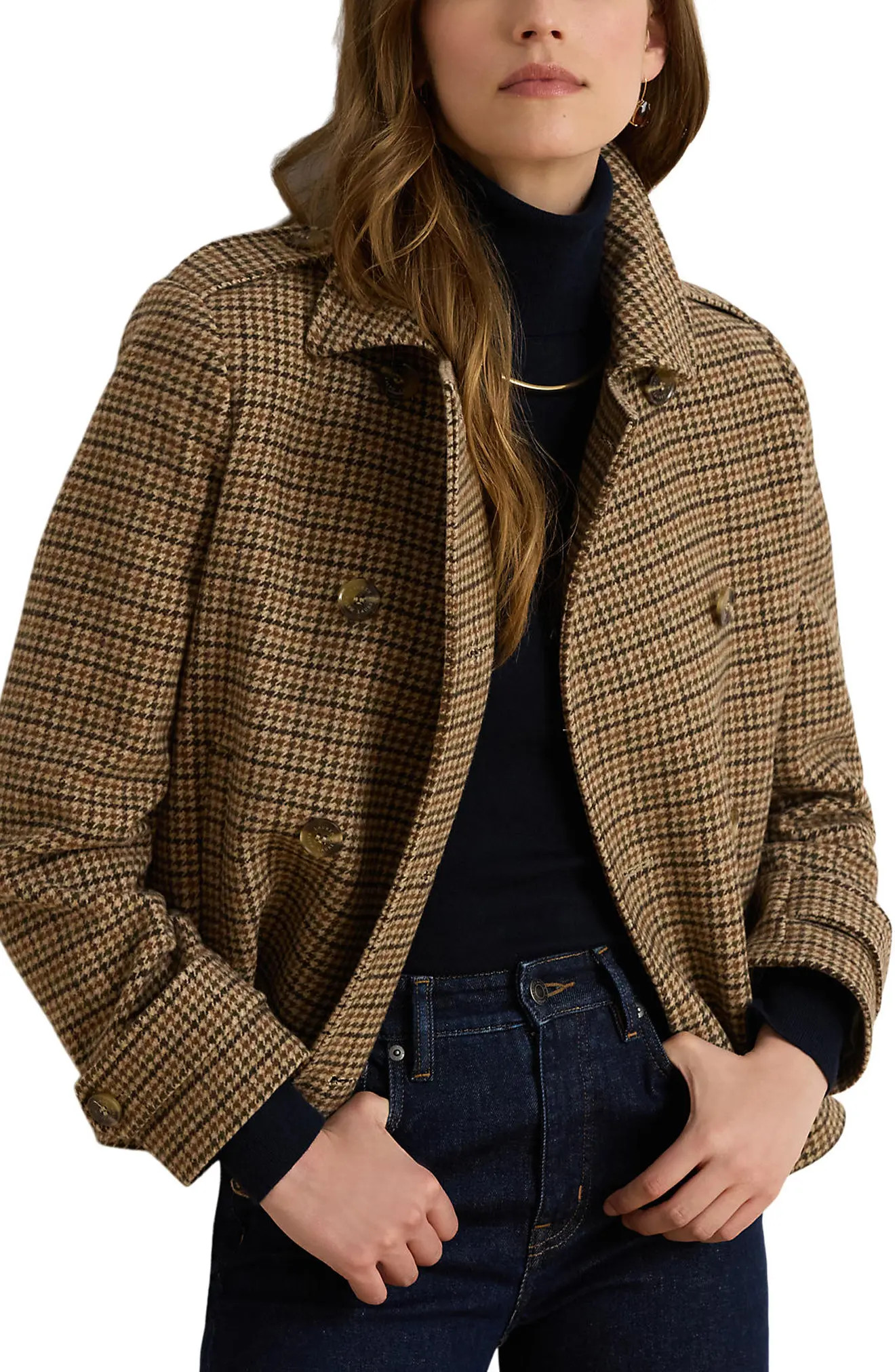 Double Breasted Wool Blend Jacket | Nordstrom