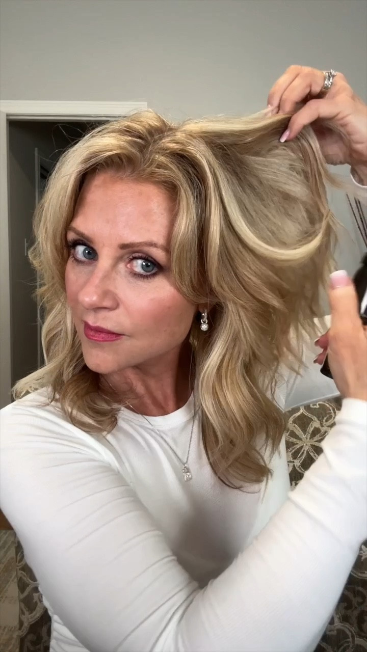 Transforming flat locks into voluminous perfection! It worked! Enhance your evening look with Oribe Texture Spray and Redken Tease 15 Spray for a touch of texture and volume. 

*The Redken Tease Spray is renamed with different packing. 

#ltkover50 #hairtips #oribe #redken #voluminoushair #hairtutorial

#LTKbeauty #LTKVideo #LTKover40