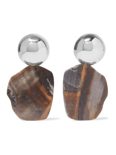 Barbara silver agate earrings | NET-A-PORTER (UK & EU)