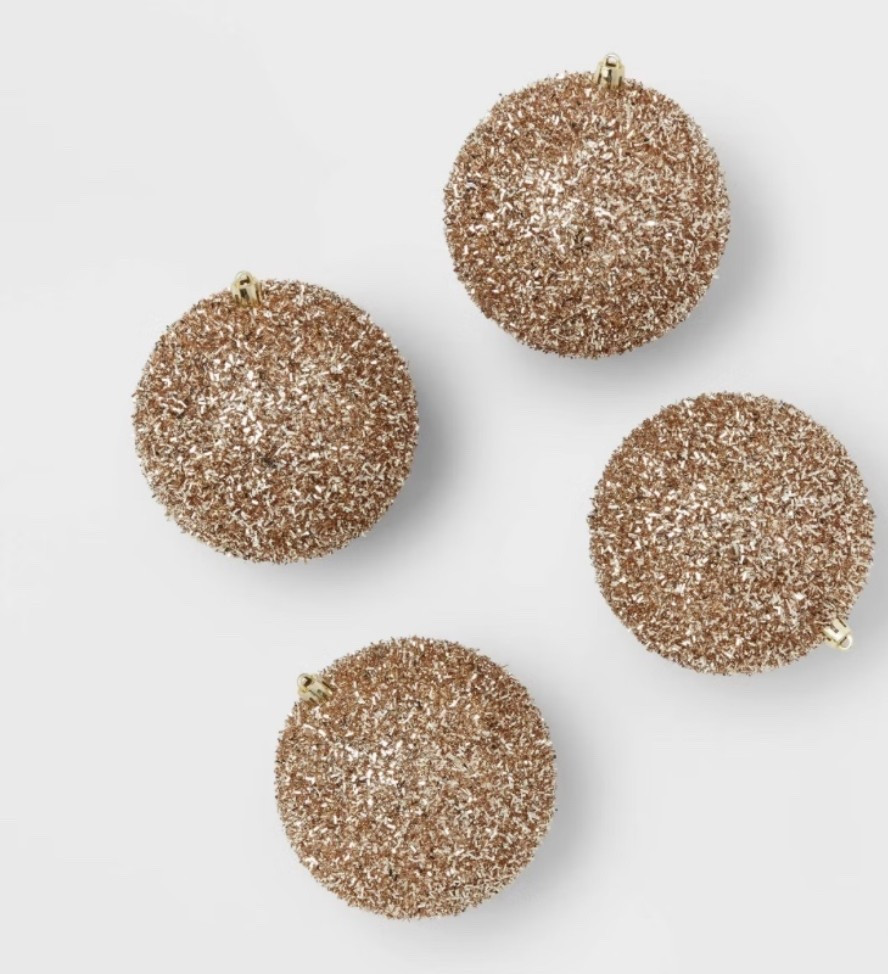 Pretty Tinsel Ornament Ball Set $20

#LTKHoliday #LTKHome #LTKFindsUnder50