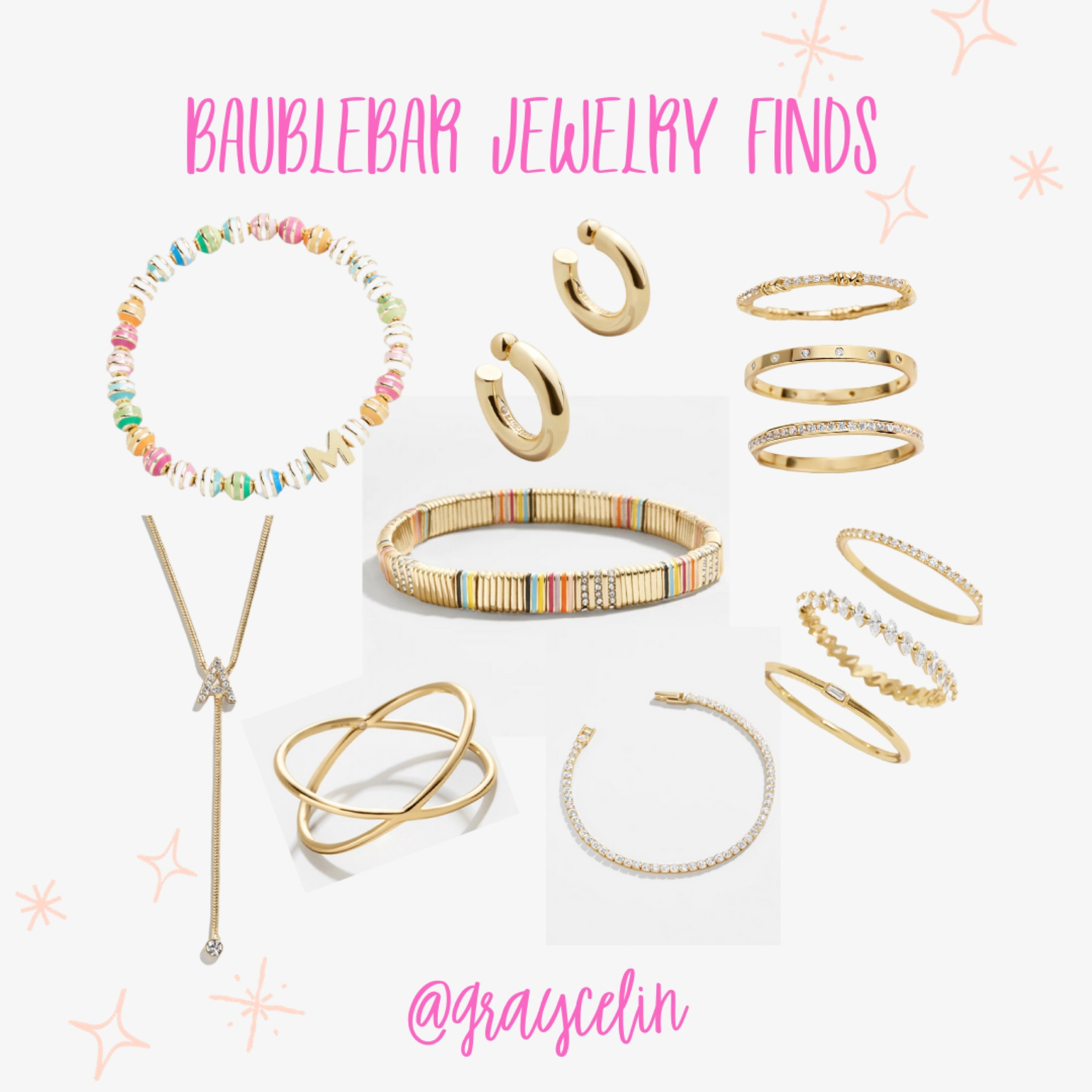 obsessed with the enamel multi colored bracelet! 
