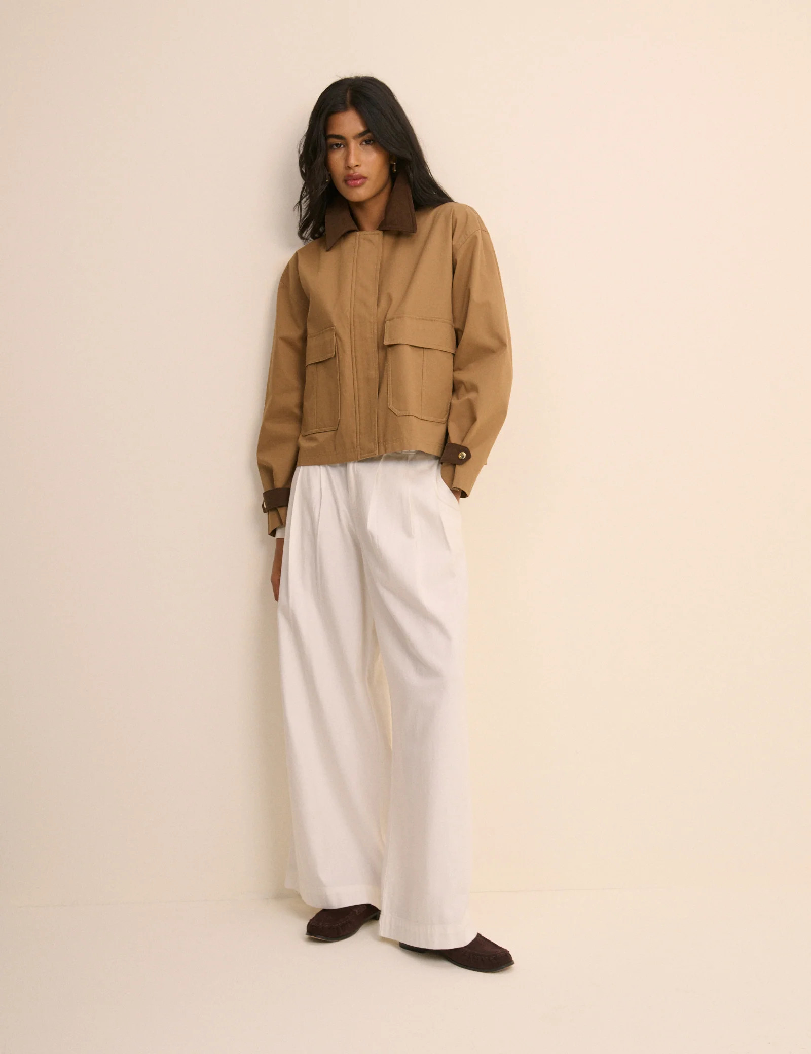 Camel Short Freddie Barn Jacket | Nobody's Child