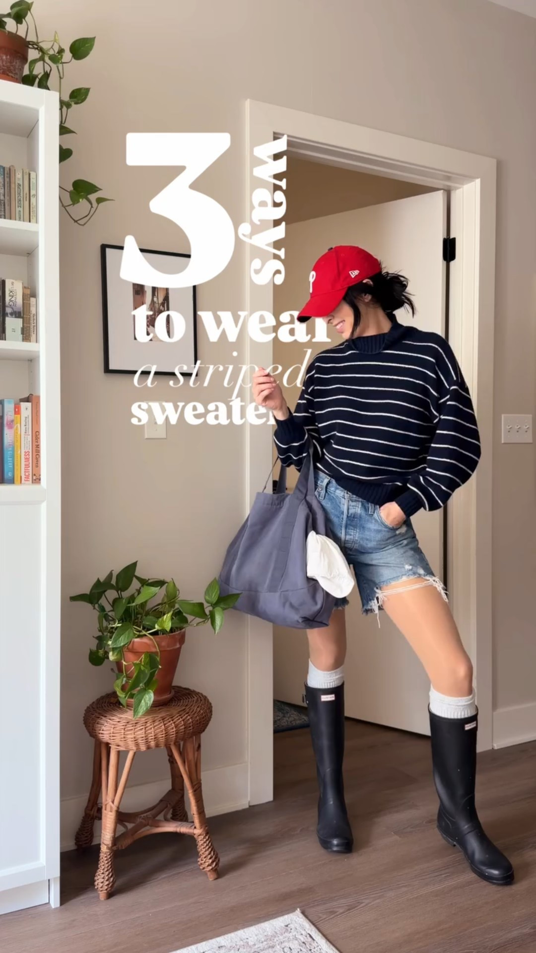 a classic for a reason 💙 

I thrifted this Gap sweater knowing it would be such a great piece to wear so many ways. Whether layered in the winter (a little boy coded), in the spring with a favorite skirt, or thrown on with shorts for vacation. Kind of just goes with everything 🤌 

#thriftstyle #classicstyle #thriftedoutfit