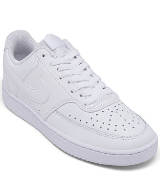 Nike Women's Court Vision Low Casual Sneakers from Finish Line - Macy's | Macy's