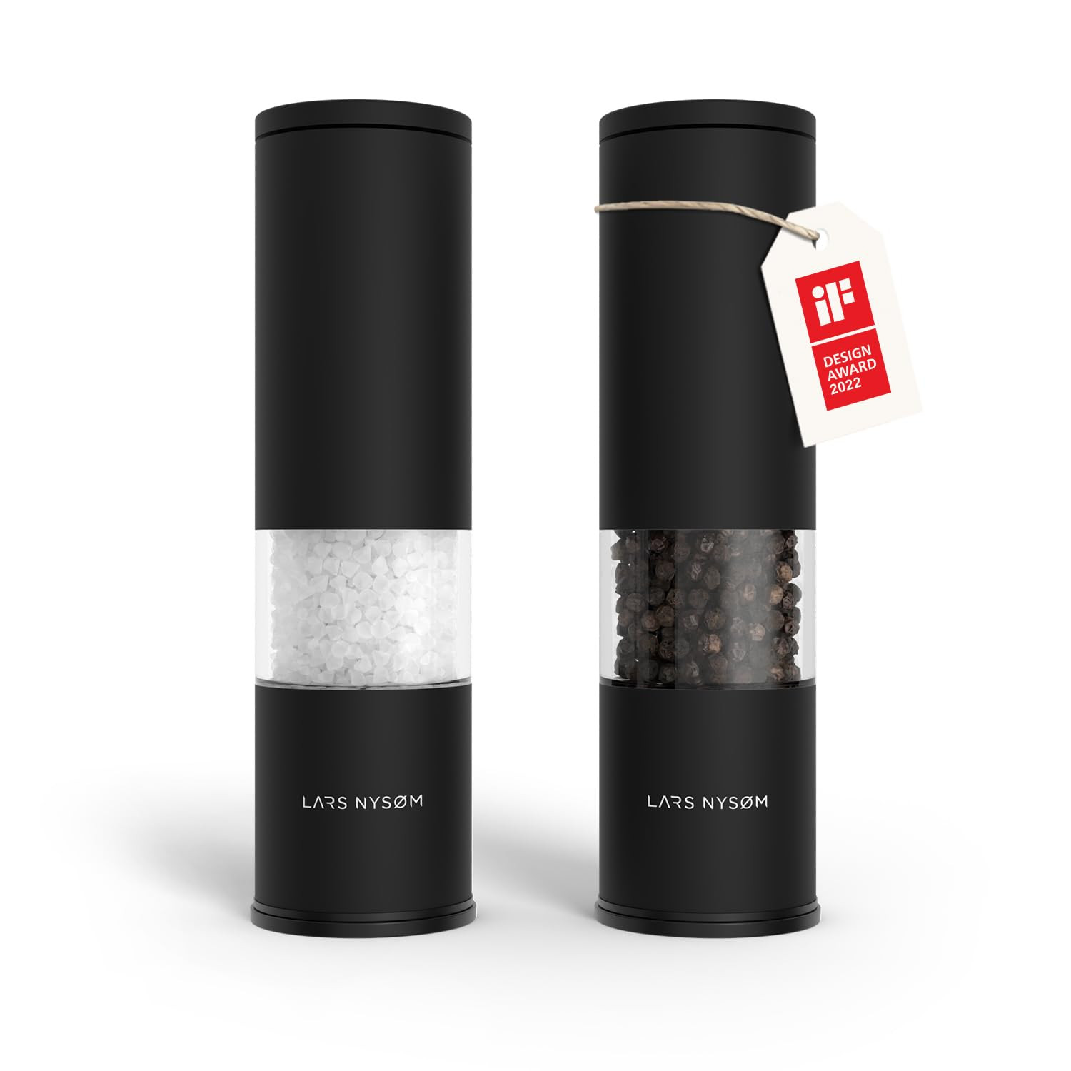 LARS NYSØM Salt and Pepper Grinder Set 2 pieces I Salt Pepper Mill with Adjustable Ceramic Grind... | Amazon (US)