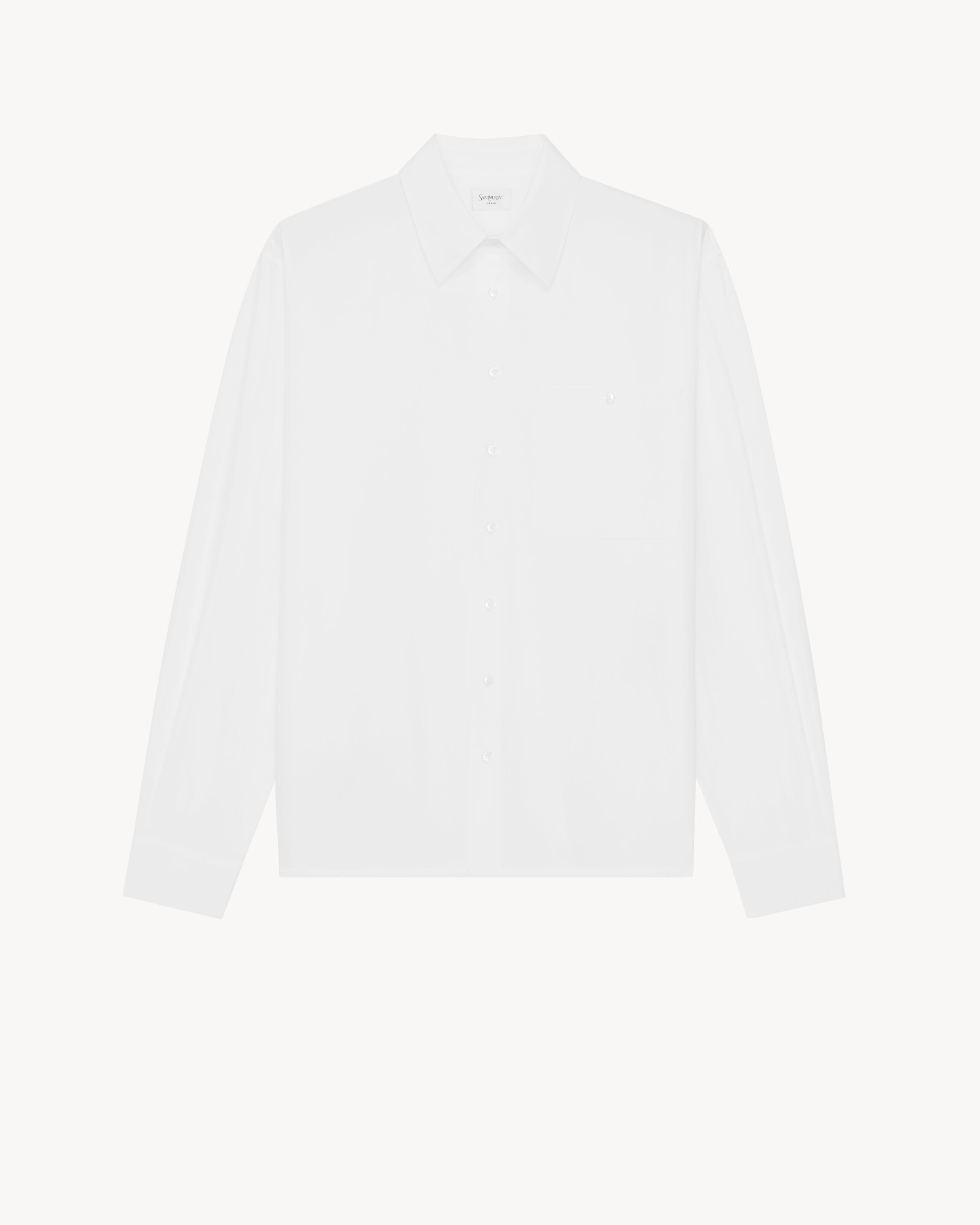 shirt in silk poplin | Saint Laurent Inc. (Global)