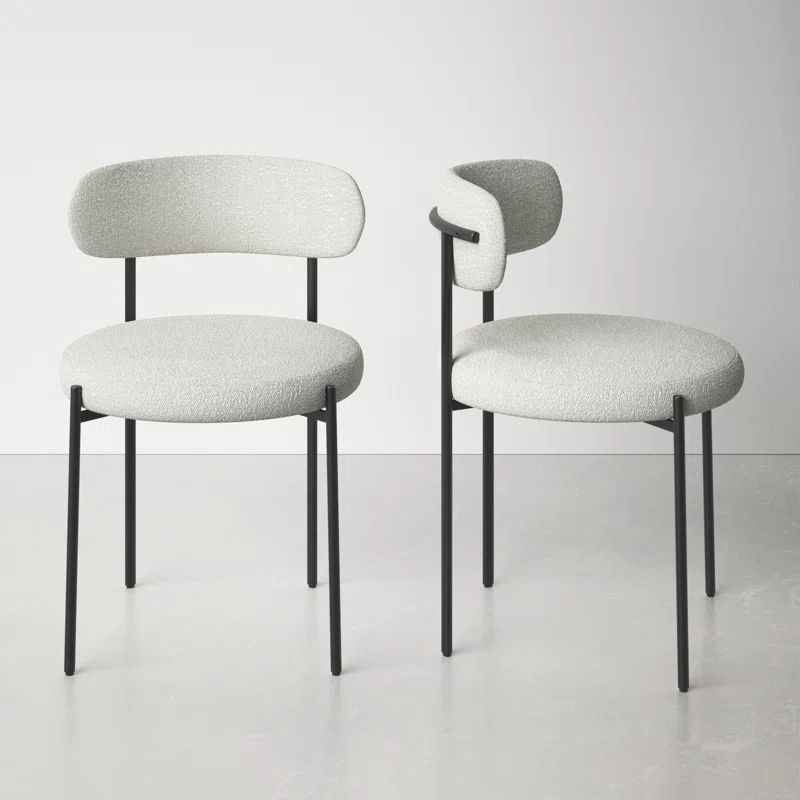 Sherwood Solid Back Boucle Side Chair | Wayfair North America