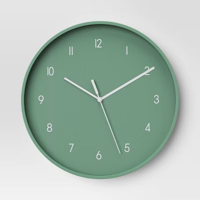12" Wall Clock Green - Room Essentials™ | Target