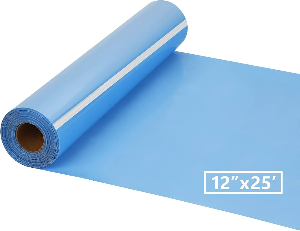 HTV Iron on Vinyl 12Inch by 25ft Roll Heat Transfer Vinyl for T-Shirt HTV Vinyl Rolls for All Cut... | Amazon (US)