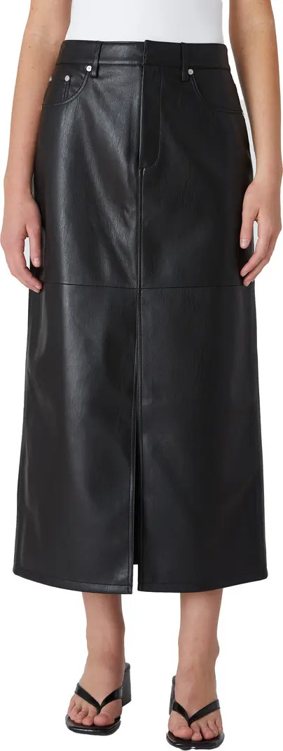 Faux Leather Midi Skirt | Nordstrom