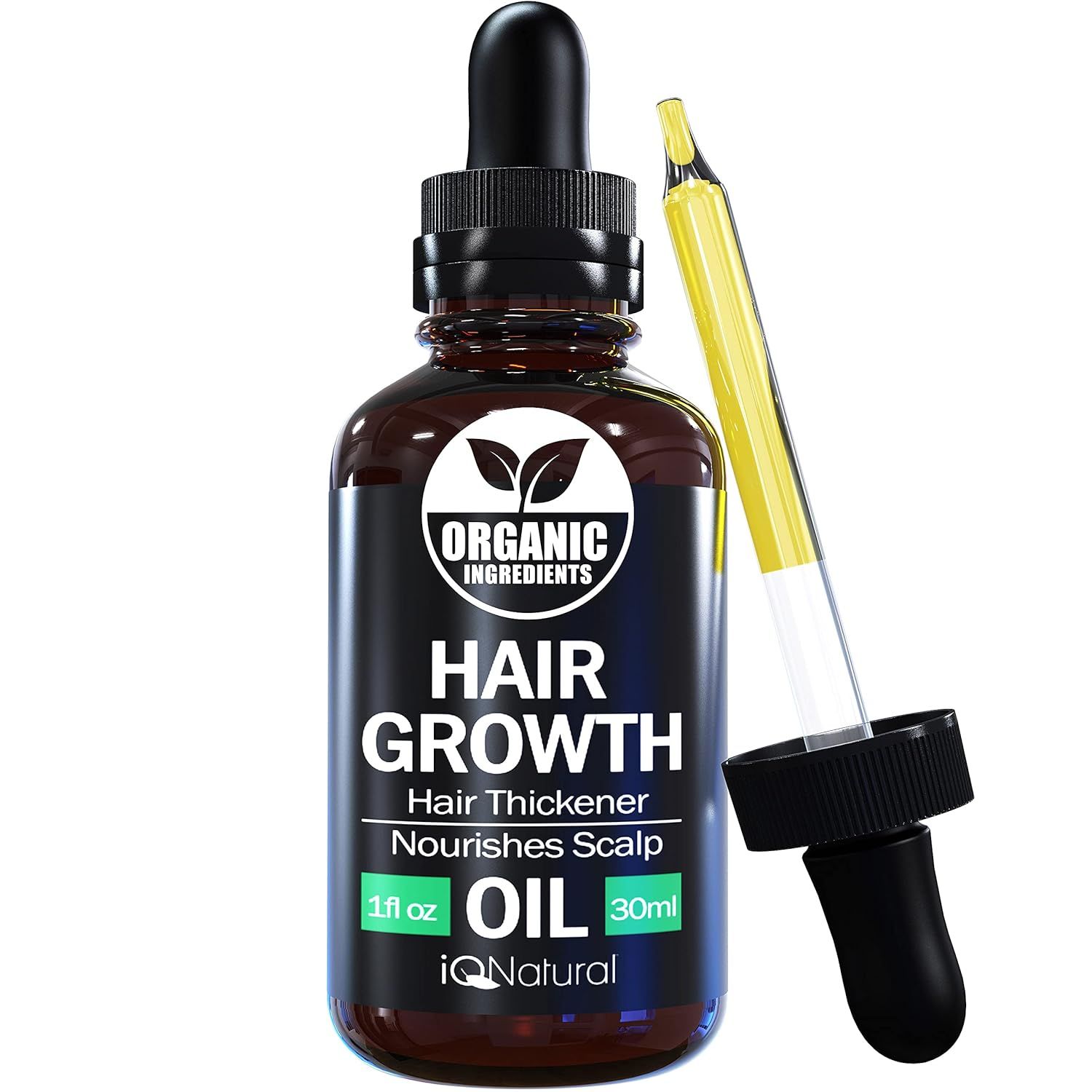 IQ Natural Hair Growth Serum, Jamaican Black Castor Oil for Hair Growth, Hair Oil Hair Serum, Hai... | Amazon (US)