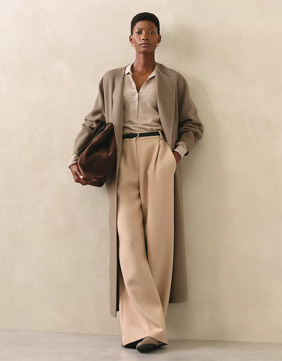 Merino Wool Collared Jumper | The White Company UK & ROW