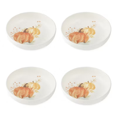 Linden Street Amber Glow Harvest Pumpkin Stoneware Pasta Bowl | JCPenney