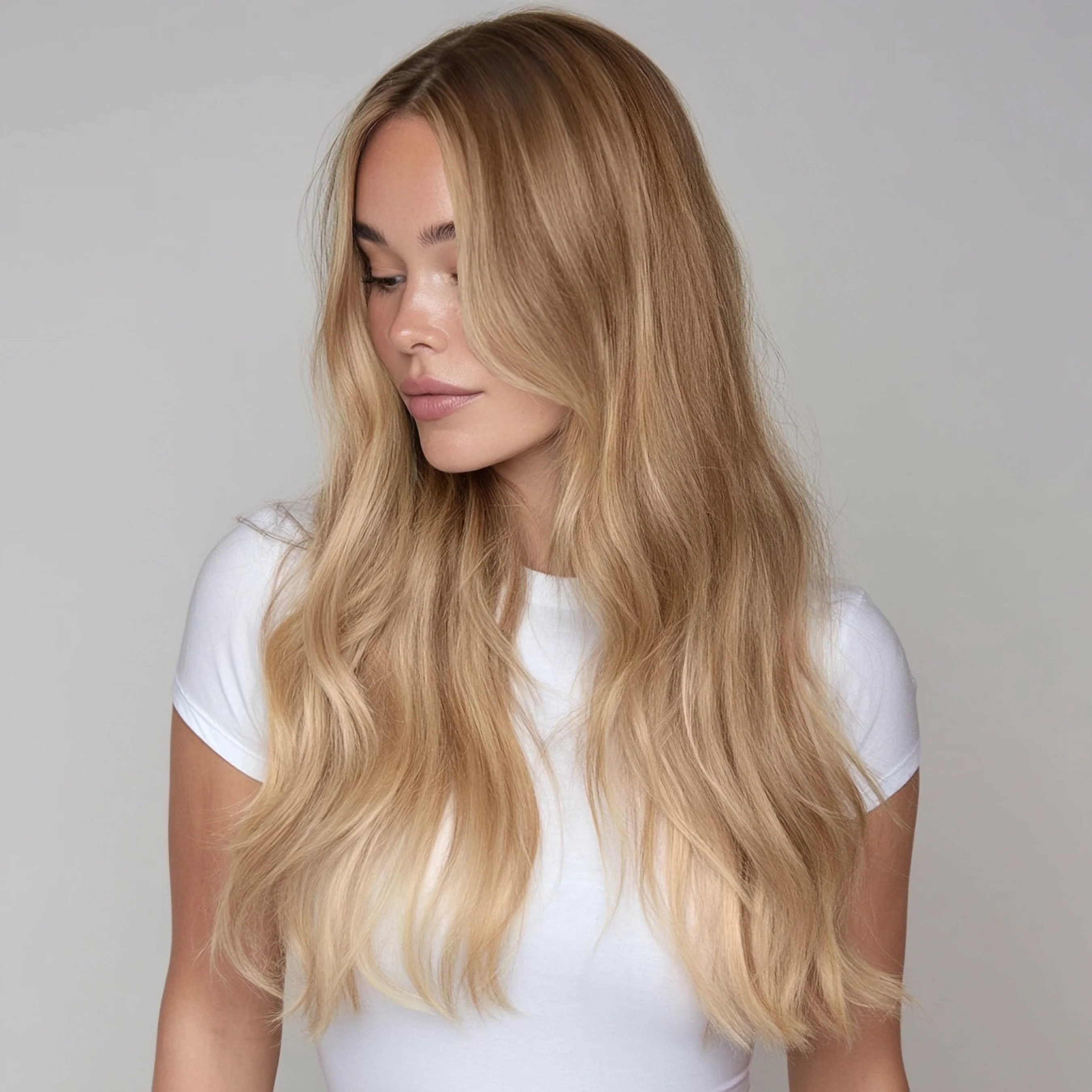 Silk Seam™ Clip-In, Ash Bronde #21/60/16 Highlight | Bellami Hair
