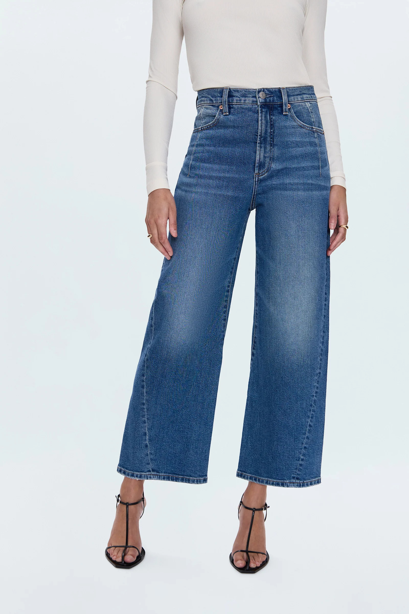 Kyra High Rise Bowed Ankle - Soho | Pistola Denim