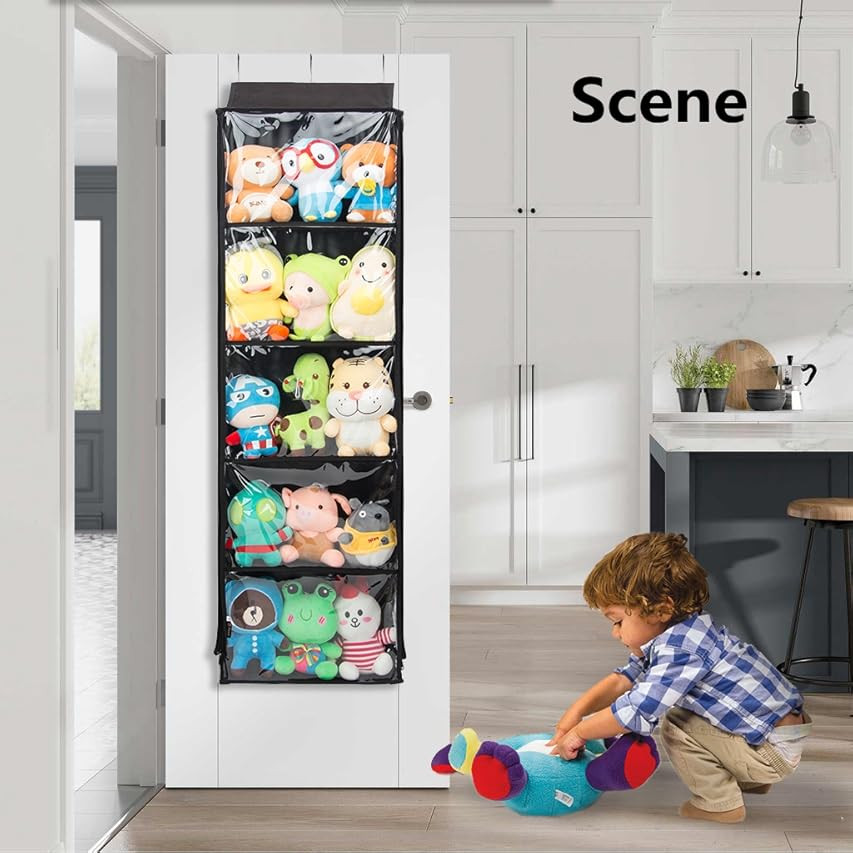 Storage for Stuffed Animals - Over Door Organizer for Stuffies, Baby Accessories, and Toy Plush Stor | Amazon (US)