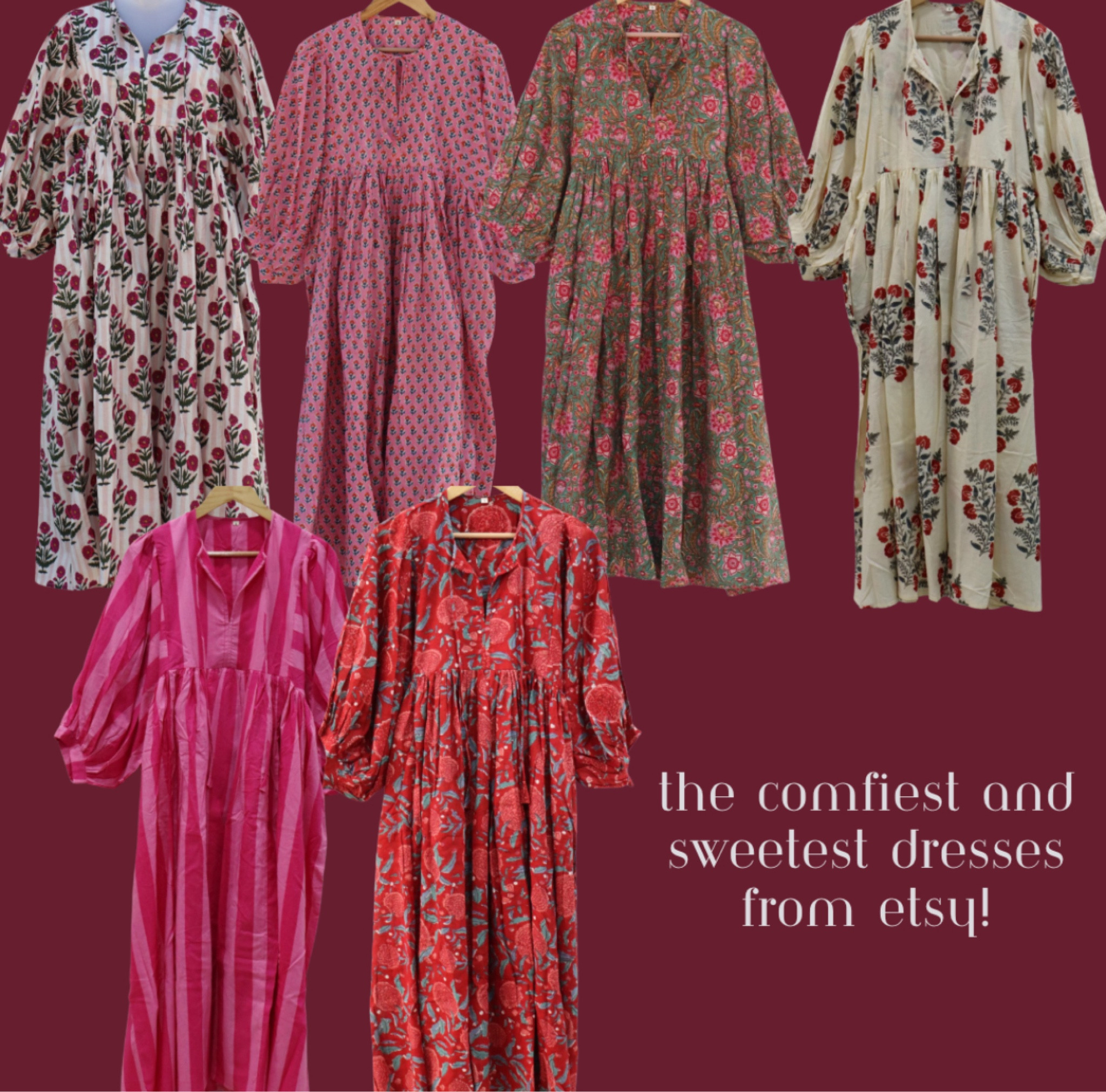 I own 4 different midi dresses from this Etsy shop and I love them all! Flowy, comfy, and breathable!
I wear a large in them!

#LTKMidsize #LTKStyleTip #LTKWorkwear