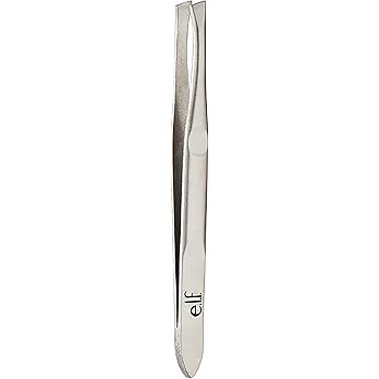 e.l.f. Slant Tweezer, Professional Quality Stainless Steel, Provides a Strong Grip, Removes Hairs... | Amazon (US)