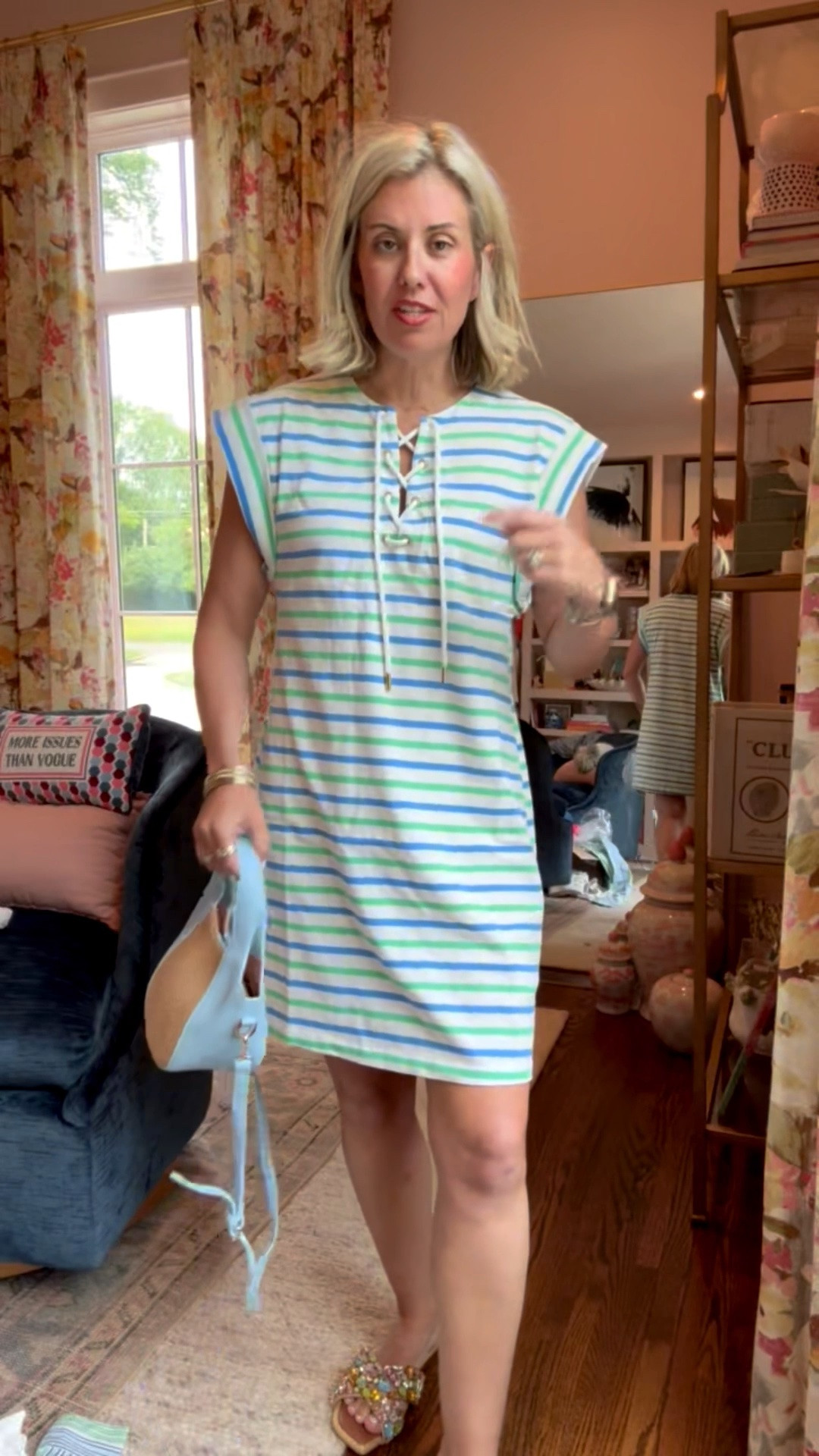 The perfect summer throw on & go dress. I’m in a small and size 7 sandal (size 1 down).

#LTKmomlife #LTKSeasonal #LTKOver40