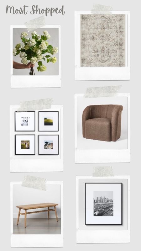 Most shopped 

Spring flowers 
Rugs 
Picture frames 
Accent chairs 
Benches 

#LTKhome #LTKfindsunder100 #LTKfindsunder50