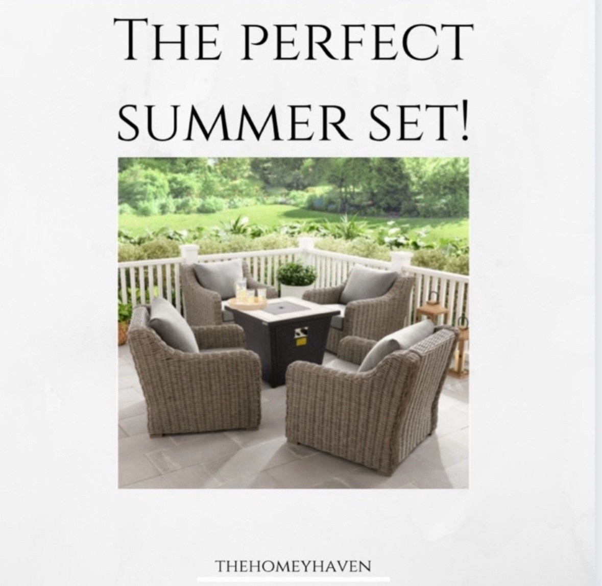 I love this outdoor set! Comes with the fire pit center! Something different and a great place for the family to gather around from morning to night!


Outdoor furniture
Patio furniture
Walmart home
Walmart outdoors
Walmart fashion
Poolside 
Family
Summer fun
Front porch 
S’more’s
Family game night
Outdoor patio set 
Furniture set 
Entertaining 
Outdoor entertaining
Outdoor rug
Outdoor trees 
Faux trees
Walmart finds 
Spring finds
Amazon home
Target home
Walmart home
Adorable luxury 
Quiet luxury 
Affordable outdoor furniture
Kids
Family
Friends 
Moms night 
Summer outfits 
Summer decor
Patio furniture

#LTKSeasonal #LTKdayinmylife #LTKHome