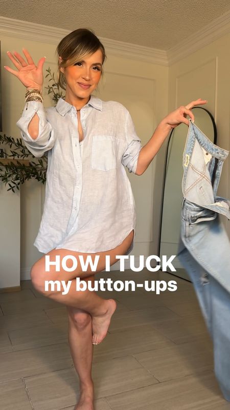 How I TUCK MY BUTTON UPS into my bottoms 🙌🏼☺️

Be sure to read captions or have your sound on! 

I HIGHLY recommend these undies. They have great compression but not as much as shapewear. I can literally wear them under everything. I wear size SMALL for more compression | MED for more comfort. I have both sizes. 

Exact jeans are the ones from REVOLVE, but I also linked the Abercrombie ones because they are a fraction of the price and very similar fit. 