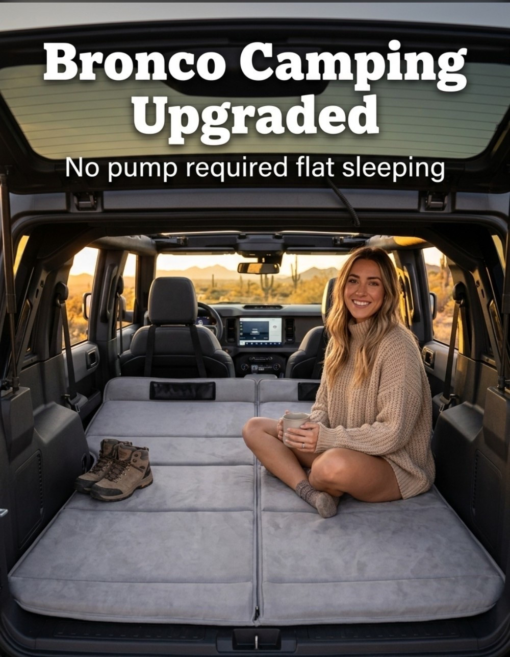 Turn your Ford Bronco or SUV into the ultimate cozy campsite with this custom-fit non-inflatable car bed designed specifically for the Ford Bronco. It unfolds in seconds to create a flat, supportive sleeping surface without the hassle of air pumps. Perfect for road trips, spontaneous car camping, and outdoor adventures. Tap to shop this must-have Bronco accessory on Amazon! #carcamping #fordbronco #broncoaccessories #roadtripessentials #affiliate

#LTKActive #LTKTravel #LTKOver40