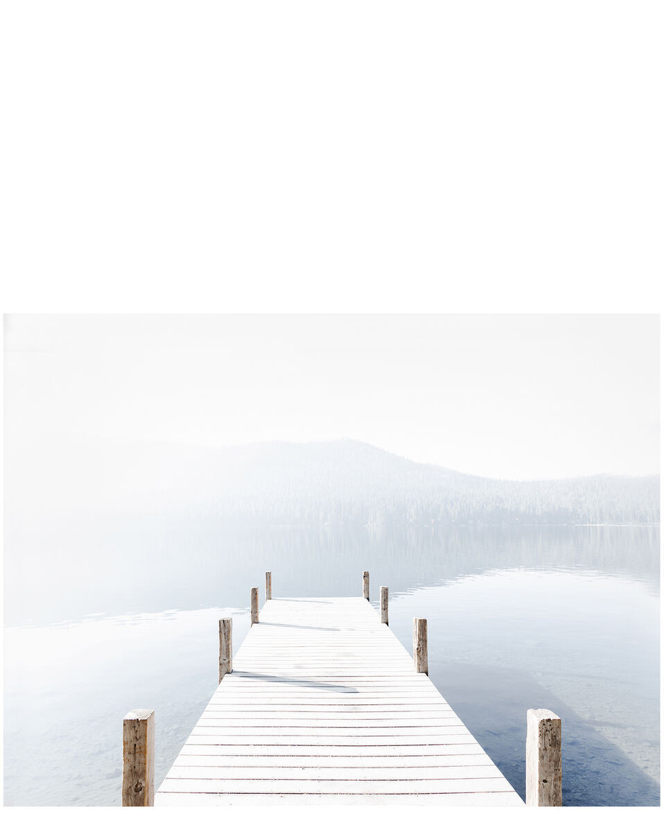 "Sunrise Lake Dock" by Caroline Pacula | Serena and Lily