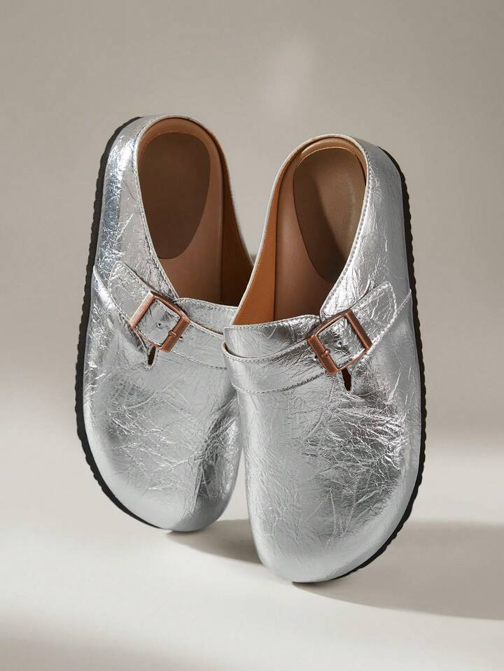 Solecia Women's Plain Color Casual Versatile Flat Slip-On Loafers Spring Break Easter | SHEIN