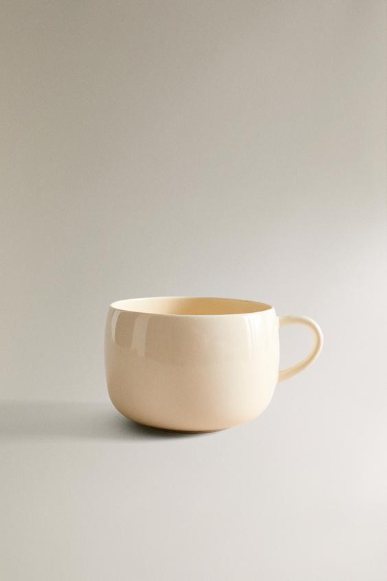PLAIN STONEWARE DEEP MUG | Zara US