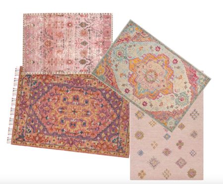 Colorful boho rugs 