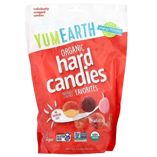 YumEarth, Organic Hard Candies, Favorites, 13 oz (368.5 g) | iHerb