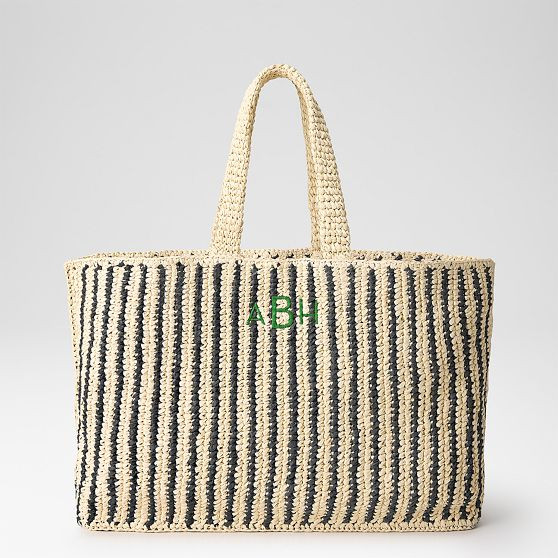 Seacliff Handwoven Stripe Beach Tote​ | Mark and Graham