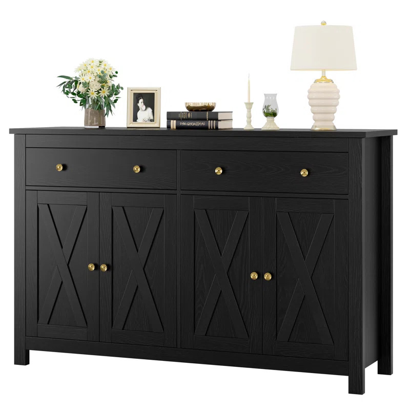 HOMECHO 55.1'' Wide 2 Drawer Sideboard & Reviews | Wayfair | Wayfair North America