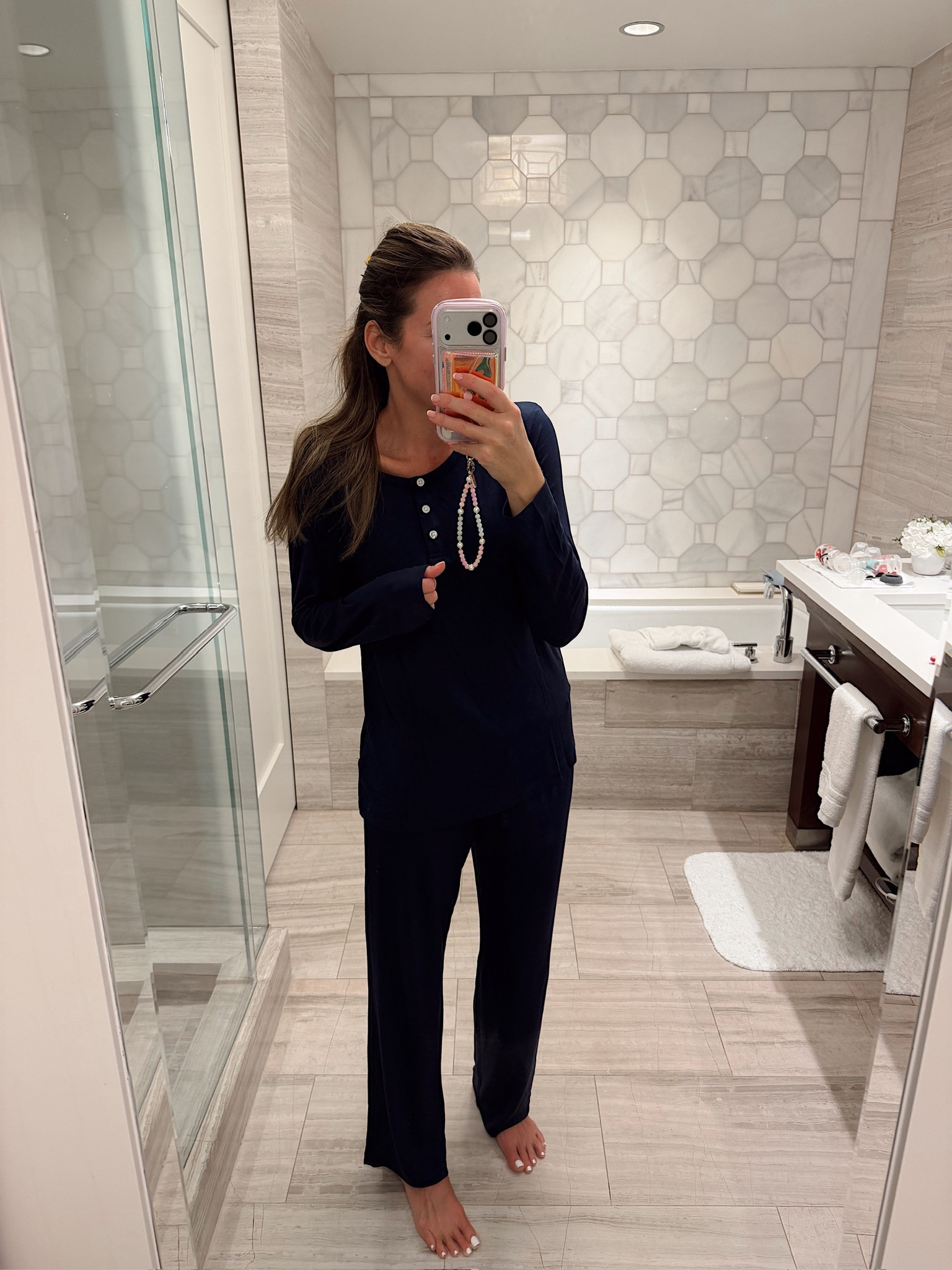 In a small pajama set - fits tts.

#LTKootd #LTKgrwm #LTKSeasonal
