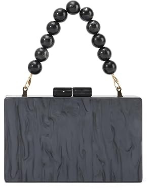 Oweisong Women Acrylic Clutch Purse Formal Wedding Evening Handbag Marble Party Shoulder Crossbod... | Amazon (US)