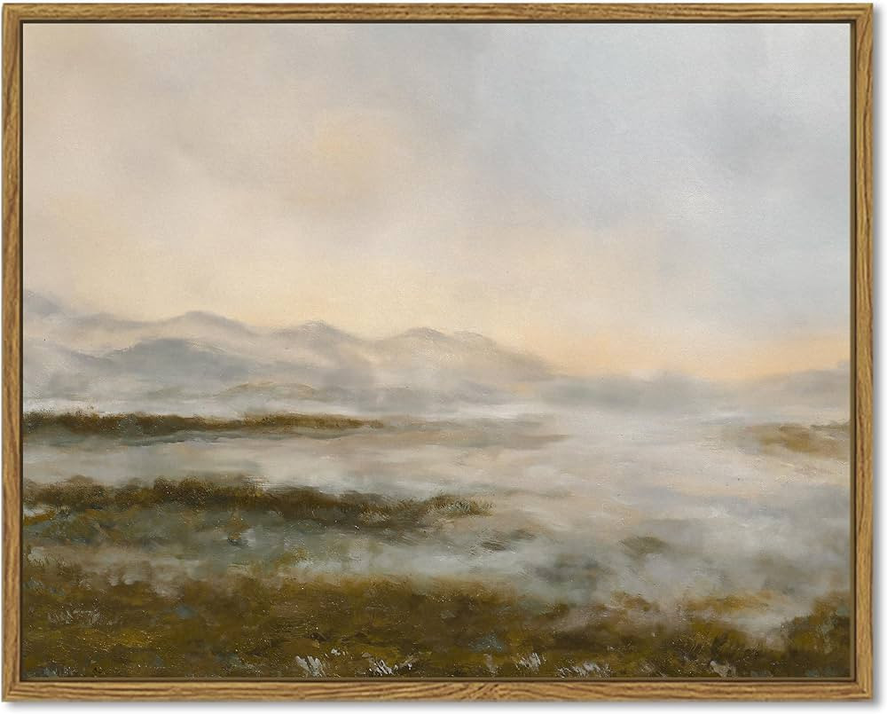 SHENIFY Landscape Framed Canvas Wall Art Vintage Dusk in The Forest Classic Paints Farmhouse Bath... | Amazon (CA)