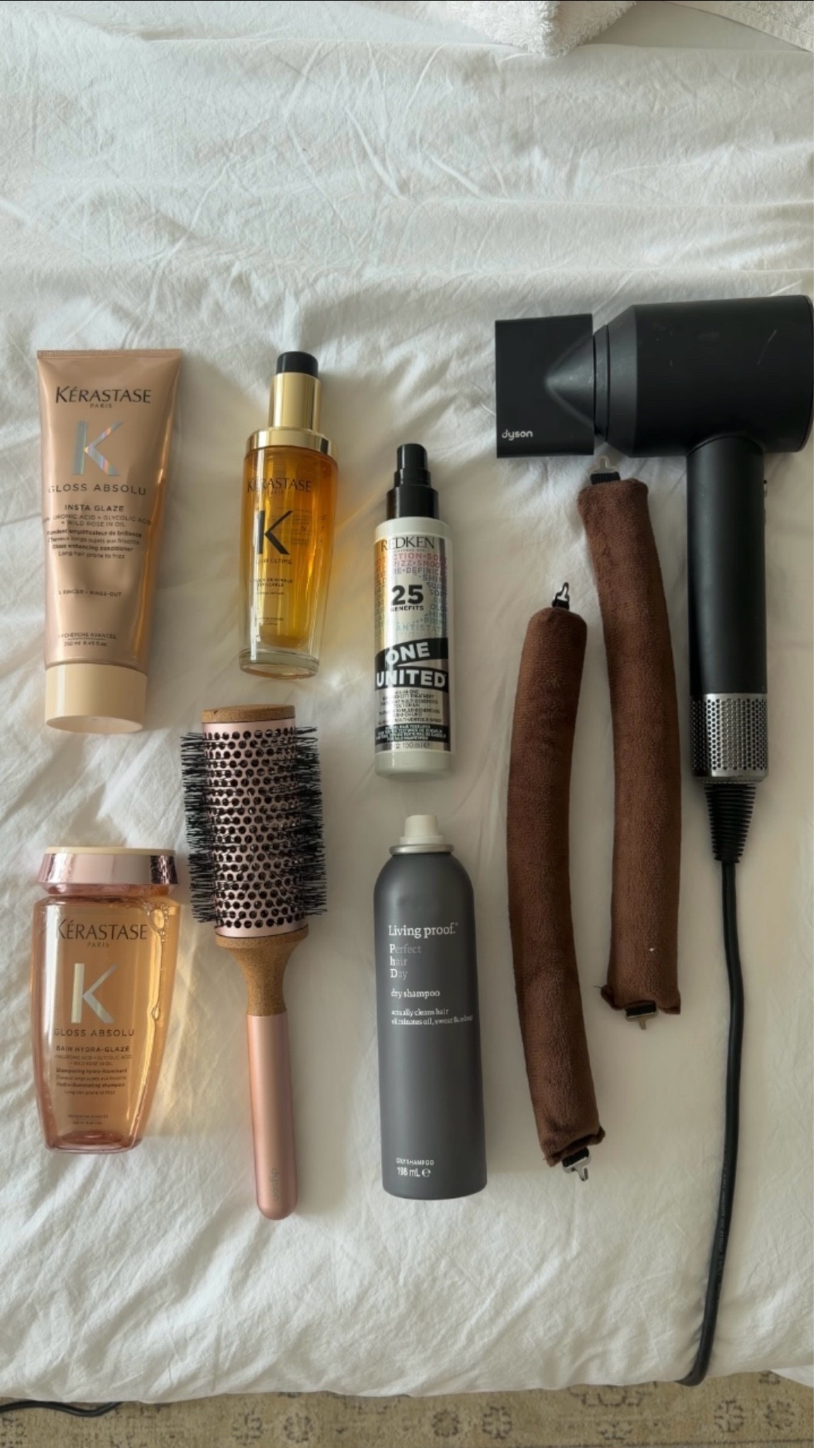 Healthy bouncy hair essentials