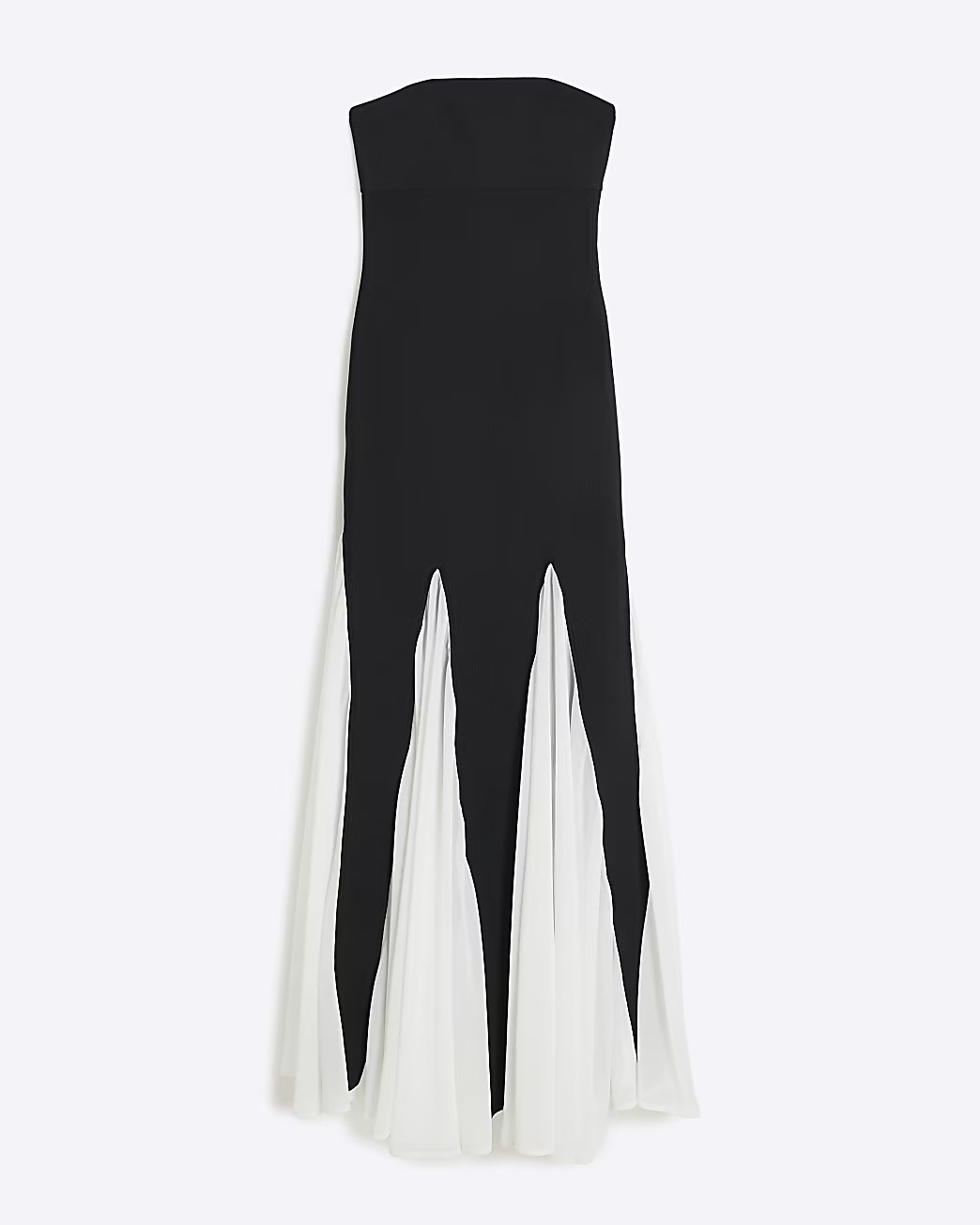 Black Bandeau Bodycon Maxi Dress | River Island UK & IE