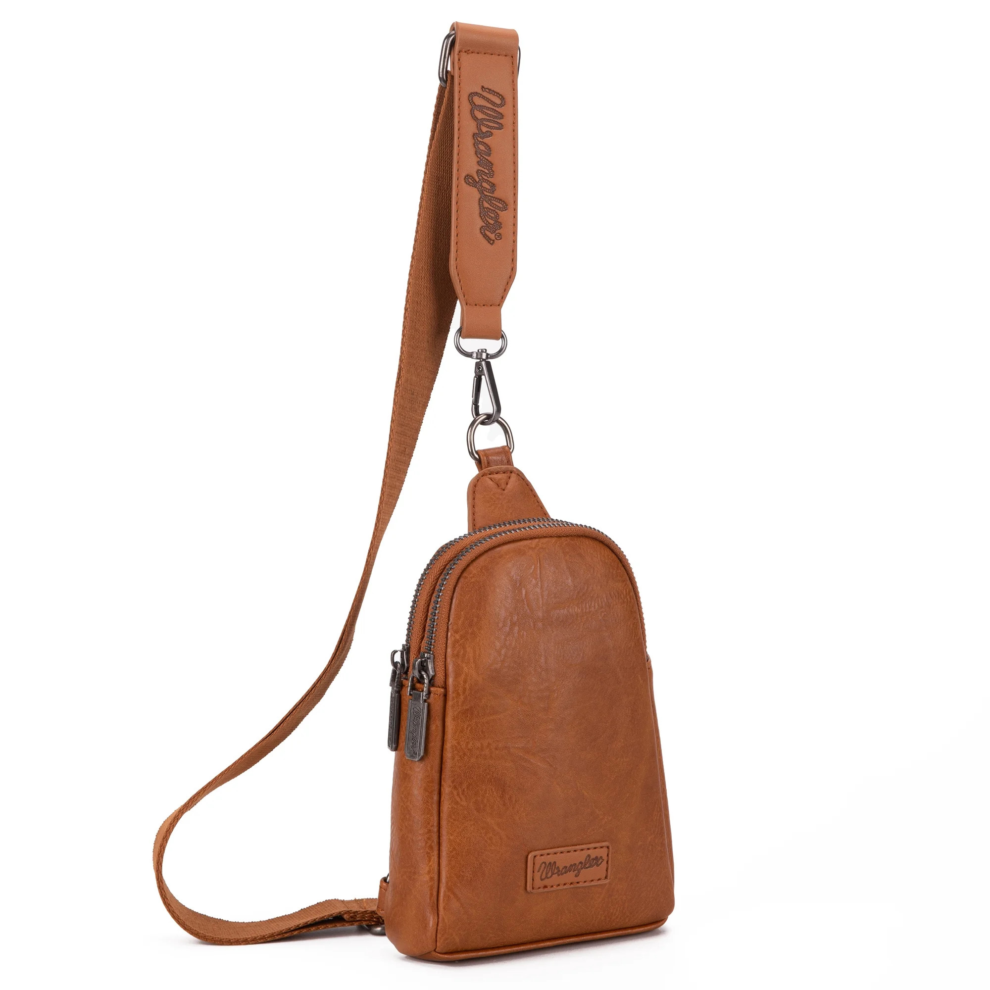 Wrangler Crossbody Sling Bags for Women Cross Body Fanny Pack Purse with Detachable Strap Zipper ... | Walmart (US)